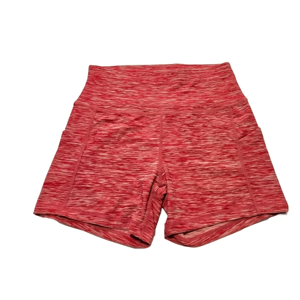 Set of Three Athletic Shorts in Red, Gray, and Blue (New)